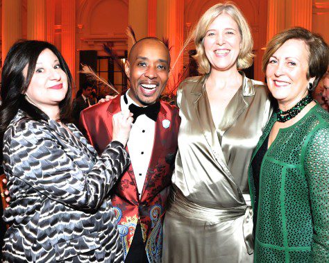 2015TWCGala (222) - Jenny Bilfield of Washington Performing Arts, Patrick McCoy of Washington Life Magazine, Anne Midgette, Classical music critic for The Washington Post, and Deborah Rutter of The Kennedy Center