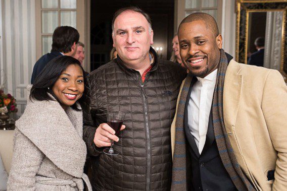 Capitol File's Fendy Mesy, ThinkFoodGroup's José Andrés, and Jeff Magloire