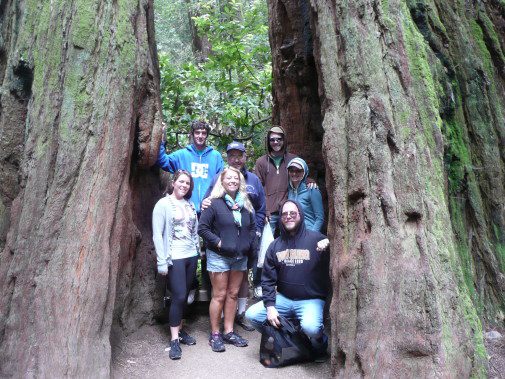 Ann and her family, Muir Woods