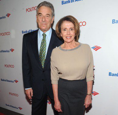 WASHINGTON, DC - APRIL 24:  Paul Pelosi (L) and Nancy Pelosi attend "An Evening With John Legend" hosted by POLITICO to kick-off White House Correspondents' weekend at Longview Gallery on April 24, 2015 in Washington, DC.  (Photo by Brad Barket/Getty Images for POLITICO)
