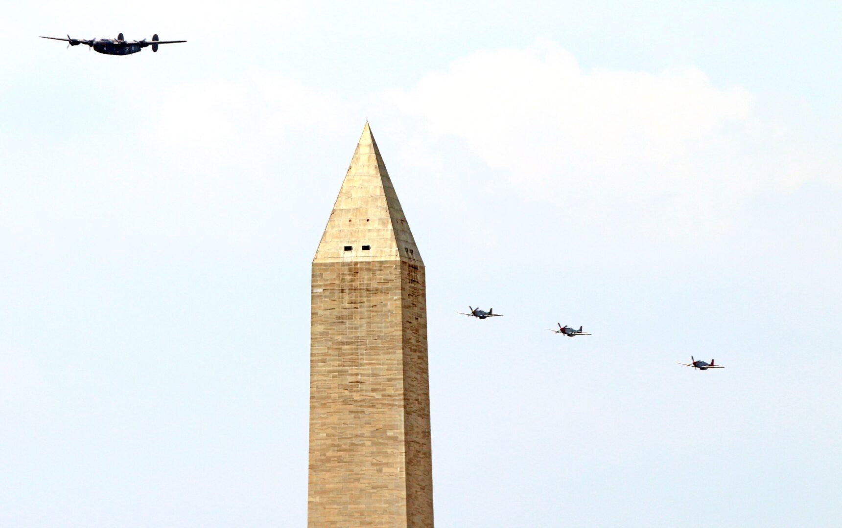 WWII Flyover! | Hollywood On The Potomac