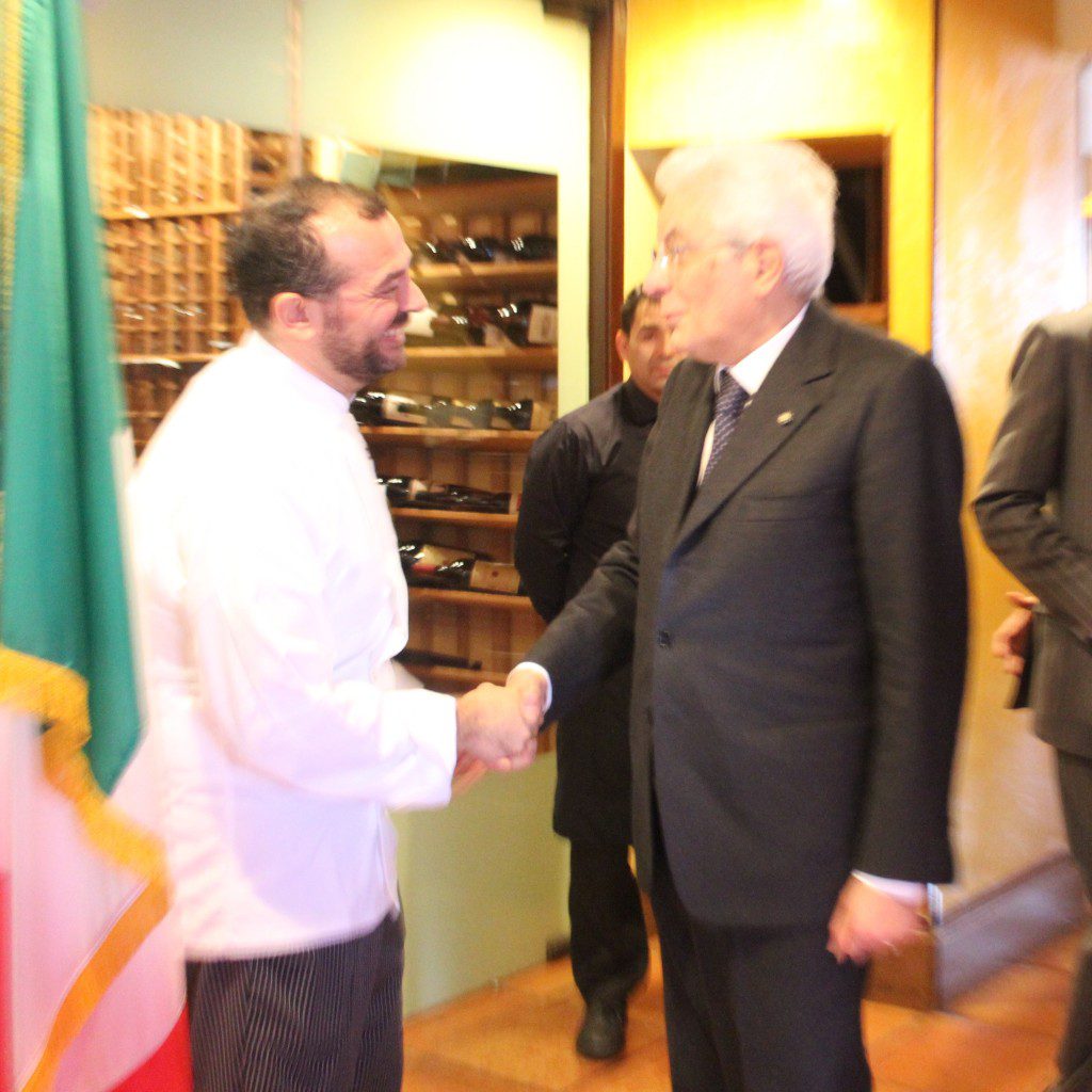 Chef Franco Sangiacomo and the President