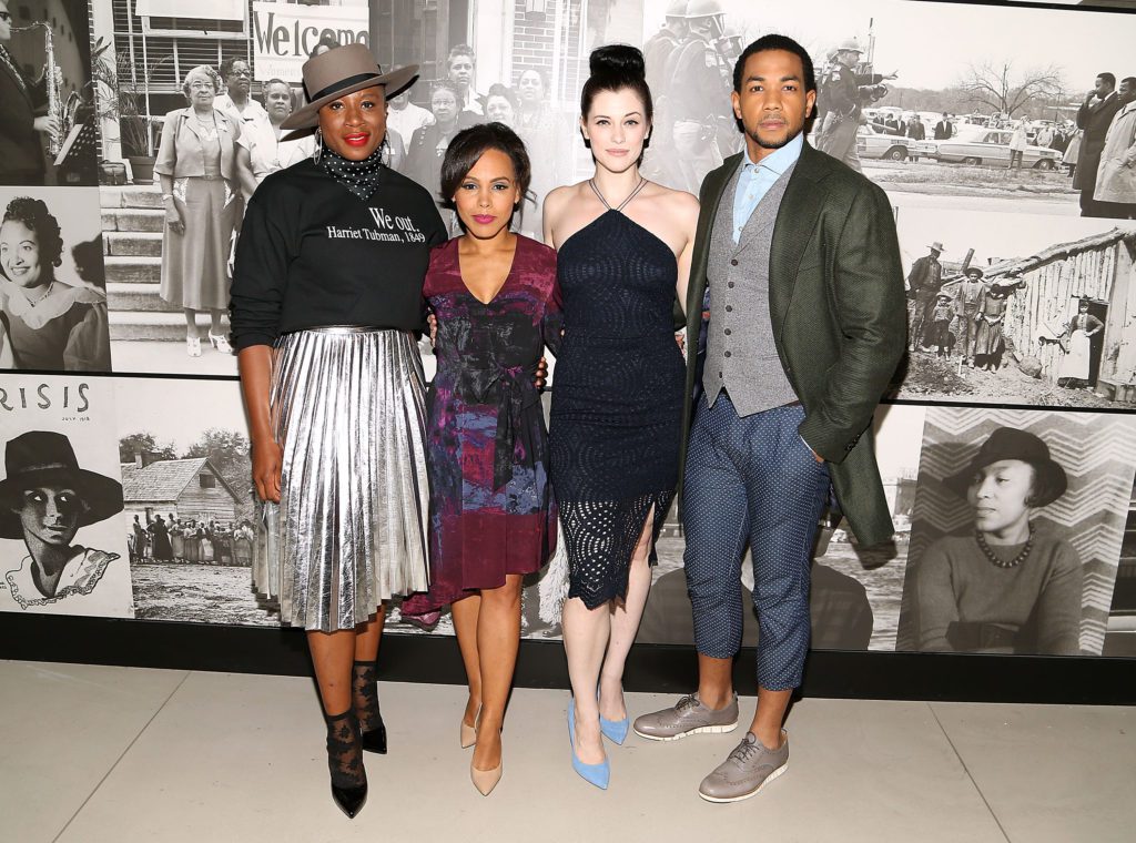 WASHINGTON, DC - SEPTEMBER 26: (L to R) "Underground" stars Aisha Hinds, Amirah Vann, Jessica de Gouw and Alano Miller attend WGN America's "Underground" screening and panel discussion as the inaugural public program at The Smithsonian National Museum Of African American History And Culture on September 26, 2016 in Washington, DC. (Photo by Paul Morigi/Getty Images for WGN America)